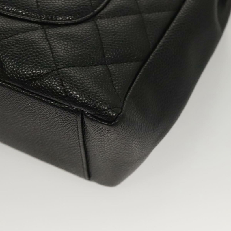 【日本直送】香奈兒 Matelasse 鏈條托特包 魚子醬色 黑色 金 CC 正品 117131AM-16