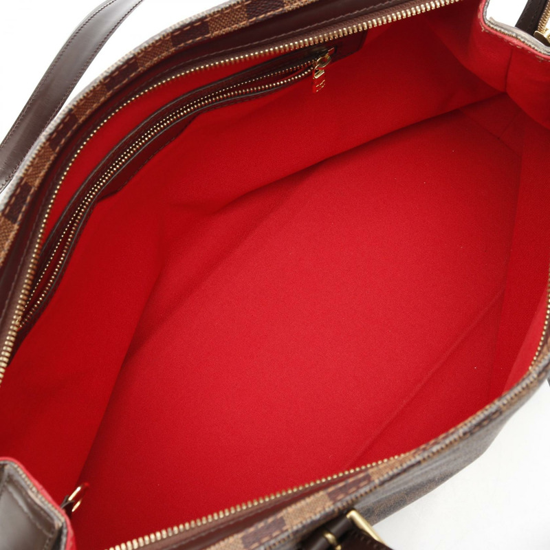 LOUIS VUITTON Chelsea 手提包 N51119 Damier 帆布棕色 Ebene 二手女士 LV-2