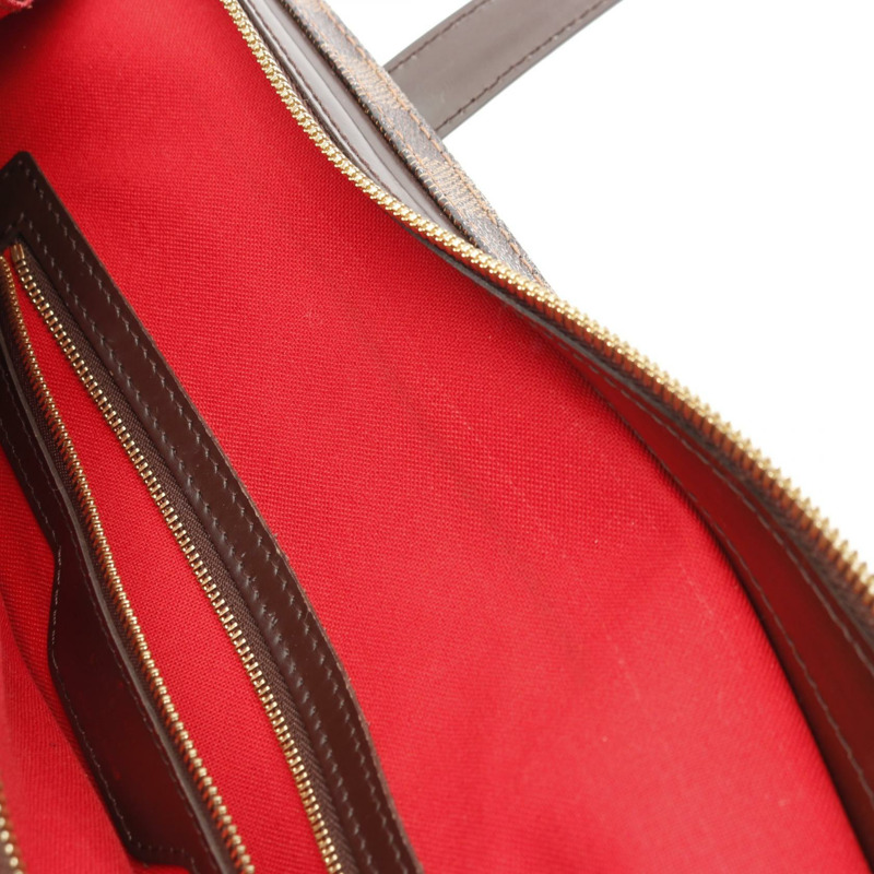 LOUIS VUITTON Chelsea 手提包 N51119 Damier 帆布棕色 Ebene 二手女士 LV-8