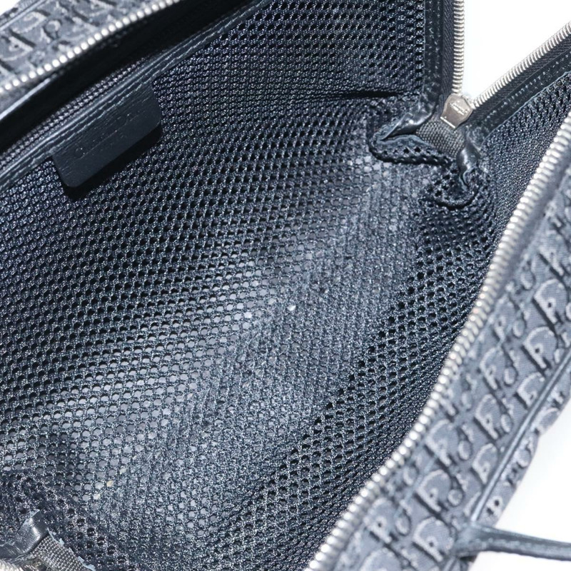 【日本直送】Christian Dior Trotter 帆布手提包 黑色銀色 正品 117320AM-9