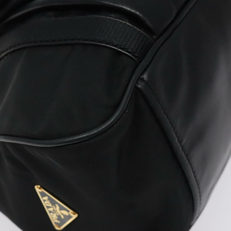 【日本直送】PRADA 單肩包 尼龍皮革 黑金色 正品 117514M-14