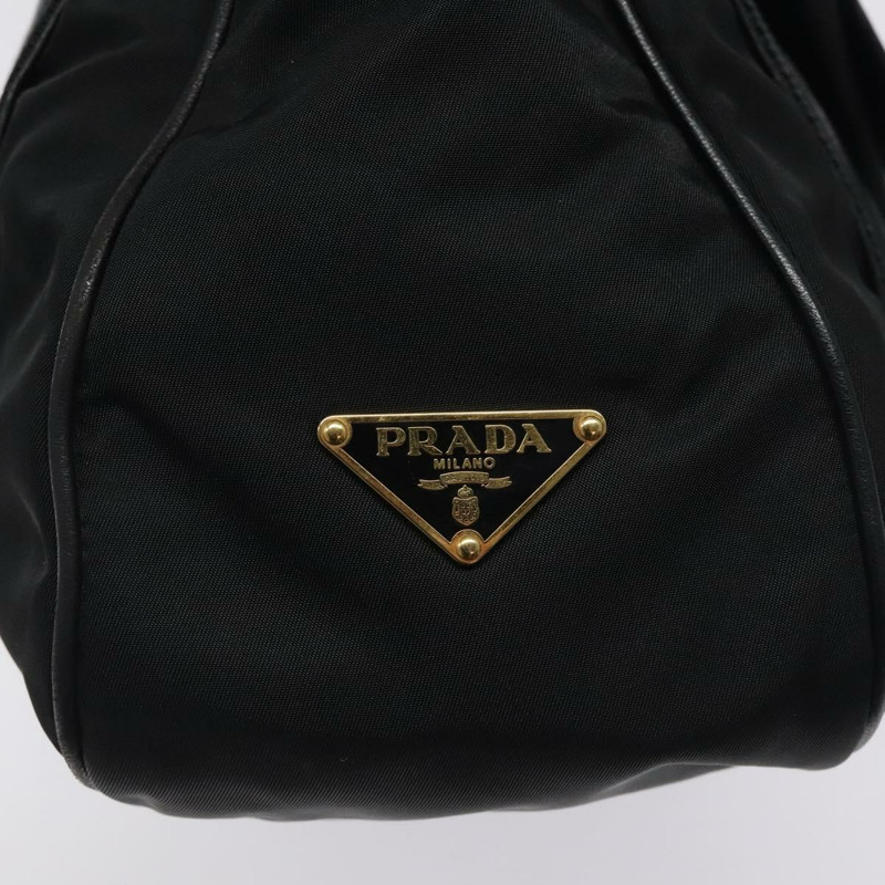 【日本直送】PRADA 單肩包 尼龍皮革 黑金色 正品 117514M-18