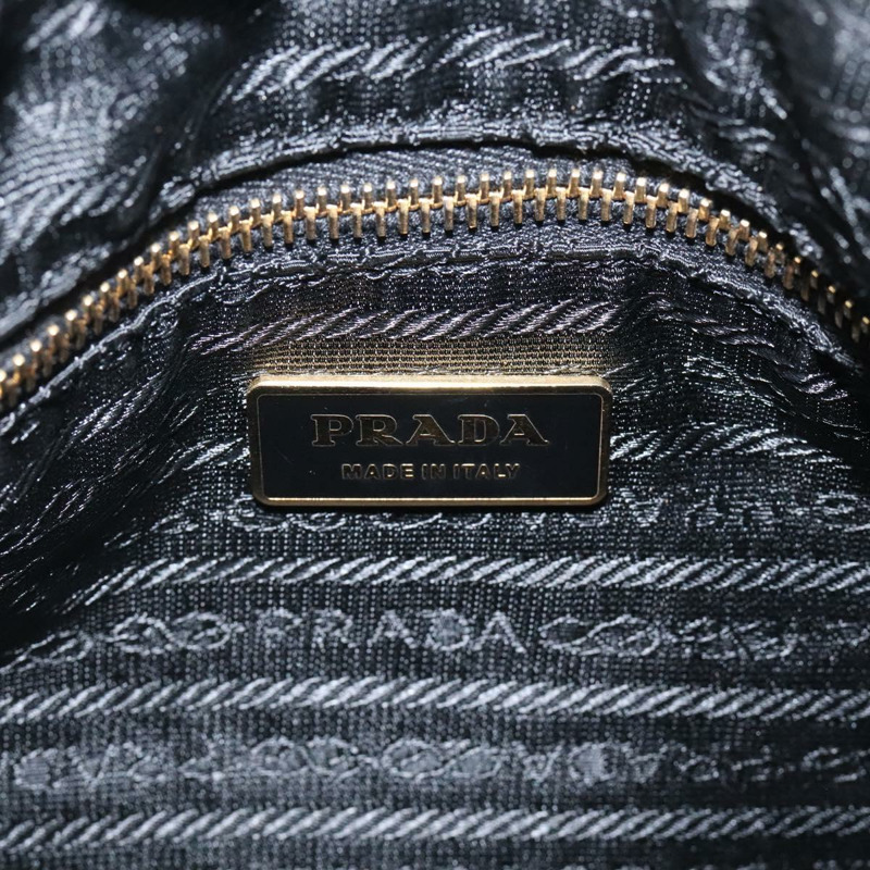 【日本直送】PRADA 單肩包 尼龍皮革 黑金色 正品 117514M-19