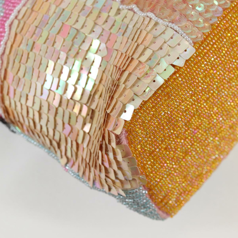 【日本直送】FENDI 手袋珠子多色銀色正品 MX075SM-15