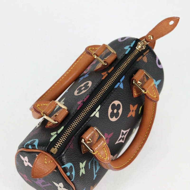 【日本直送】路易威登 Monogram Multicolor 迷你 Speedy 包 黑色 M92644 LV 正品 117107AM-5