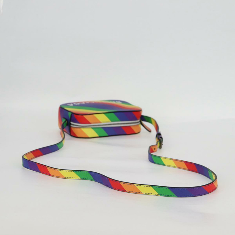 【日本直送】BALENCIAGA XS 相機包 單肩包 皮革 彩虹色 558171 正品 120939M-6