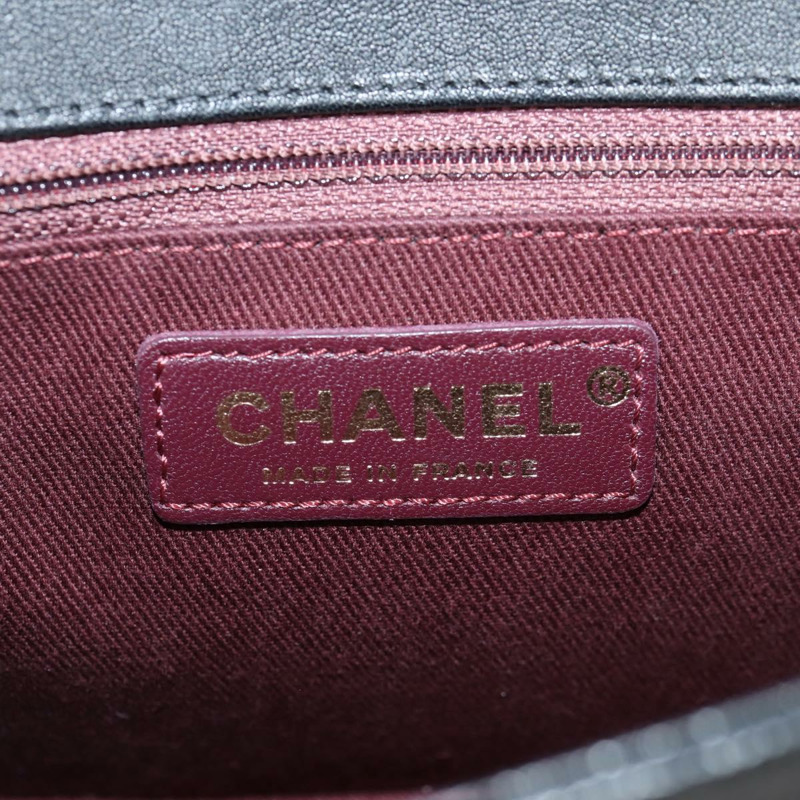 【日本直送】香奈兒 Matelasse 鏈條單肩包 皮革 黑金 CC 正品 118140AM-22