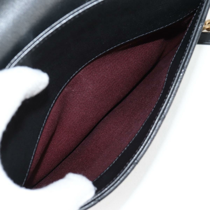 【日本直送】香奈兒 Matelasse 鏈條單肩包 皮革 黑金 CC 正品 118140AM-27