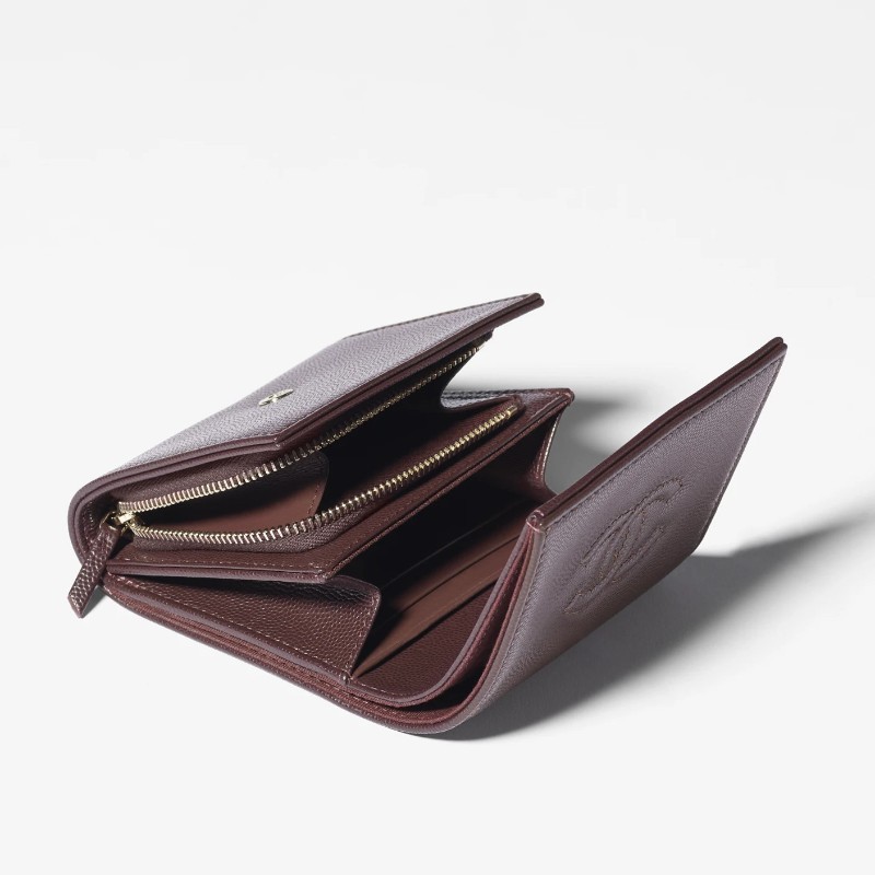 香奈兒 25a復刻壓紋logo短夾 Vintage味道滿分-8