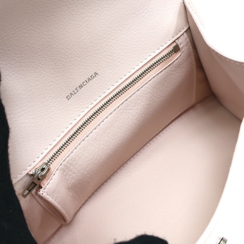 粉色 光滑牛皮 Hourglass 兩用包-4