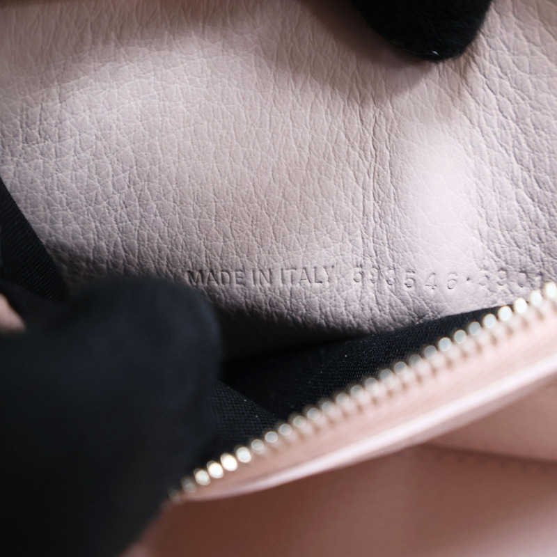 粉色 光滑牛皮 Hourglass 兩用包-9