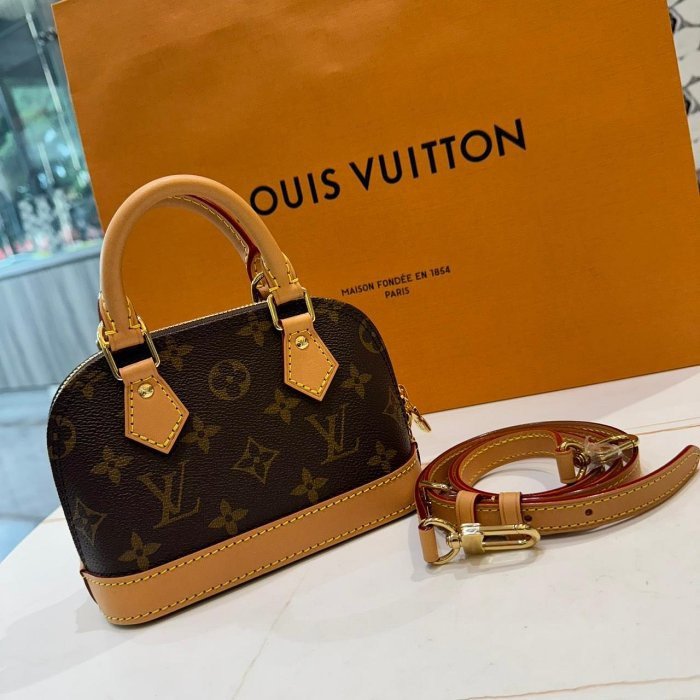 *SHIHNA名牌精品* LV Nano Alma M82717 老花小貝殼-0