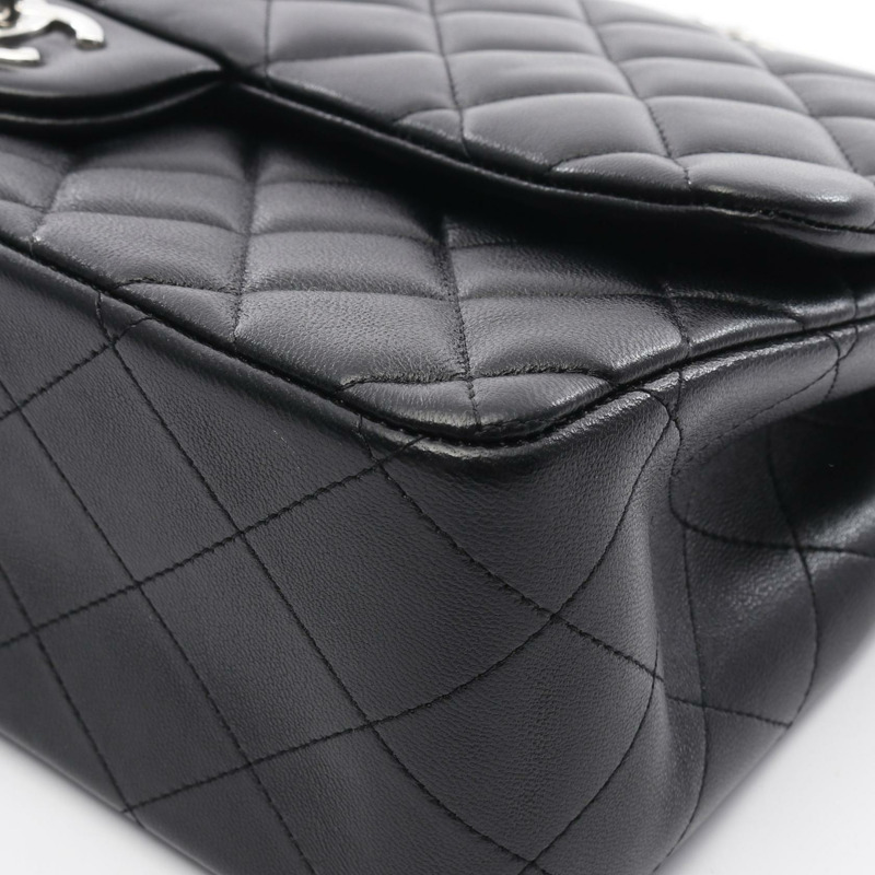 香奈兒 Jumbo Matelasse 30 經典肩背包 A58600 羊皮黑 二手 SHW CC-5