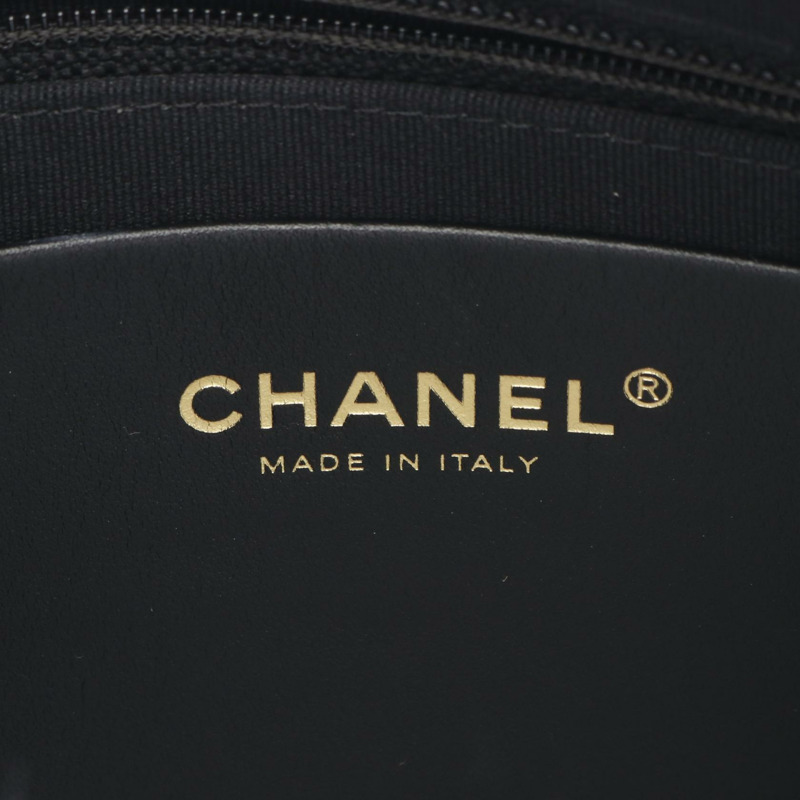 香奈兒鏈單背包 AS4378 織物黑白銀色二手女士金色五金 CC-3