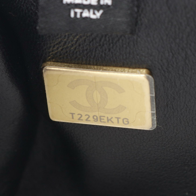 香奈兒 (CHANEL) 絎縫鏈條肩背包 黑色 二手 女士 GHW 斜背包 CC-4