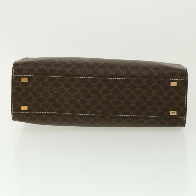 【日本直送】CELINE Macadam 帆布手提包 PVC 皮革棕色正品 am3558V-4