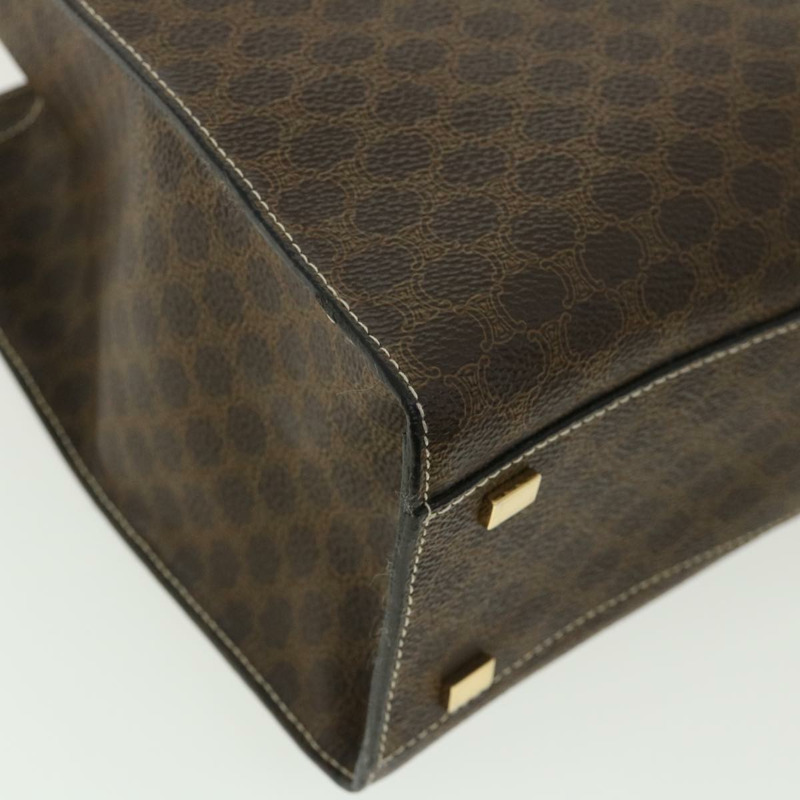 【日本直送】CELINE Macadam 帆布手提包 PVC 皮革棕色正品 am3558V-13