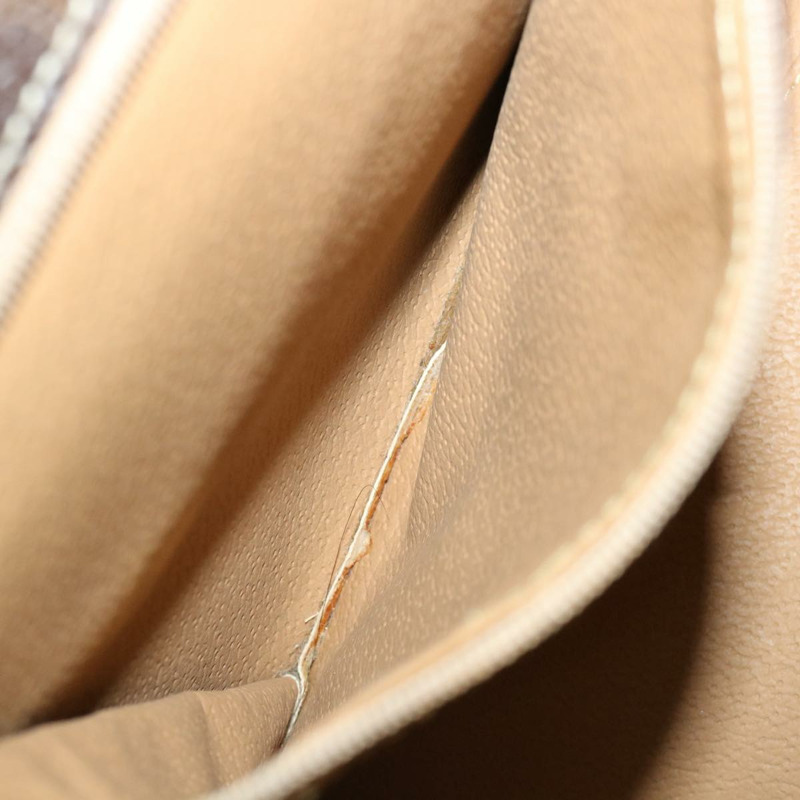 【日本直送】CELINE Macadam 帆布手提包 PVC 皮革棕色正品 am3558V-21