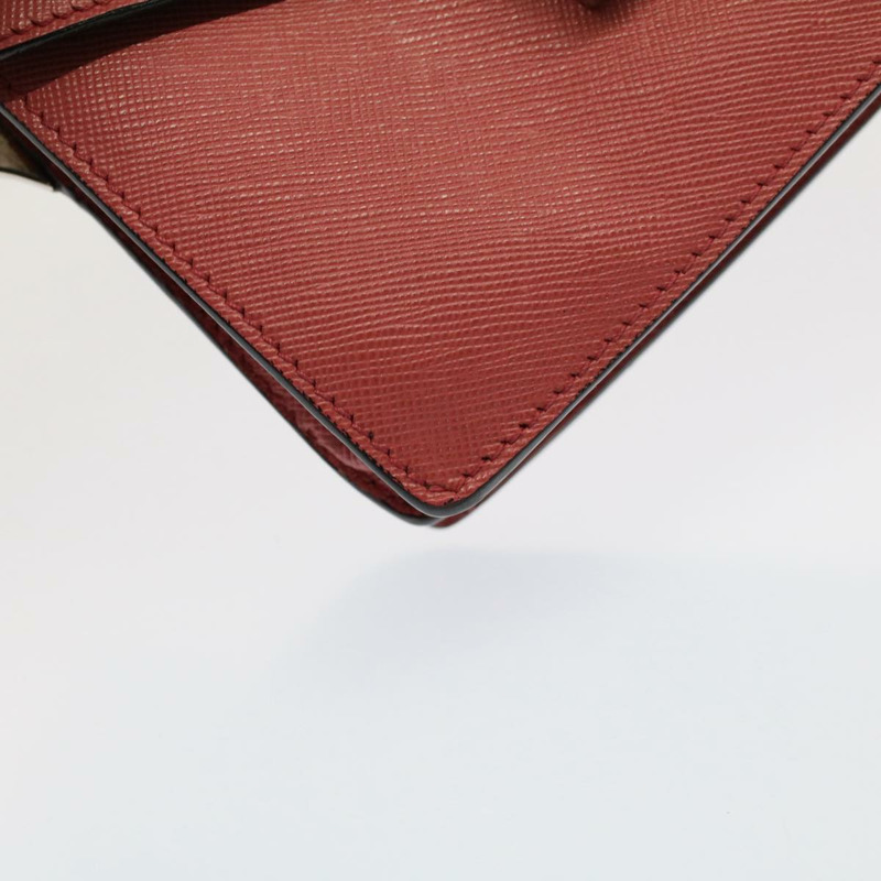 【日本直送】PRADA迷你手提包,Safiano皮革,兩用款,粉紅色,正品 am4942V-15