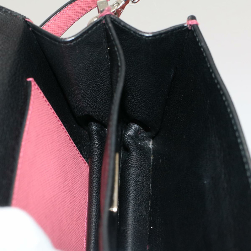 【日本直送】PRADA迷你手提包,Safiano皮革,兩用款,粉紅色,正品 am4942V-20