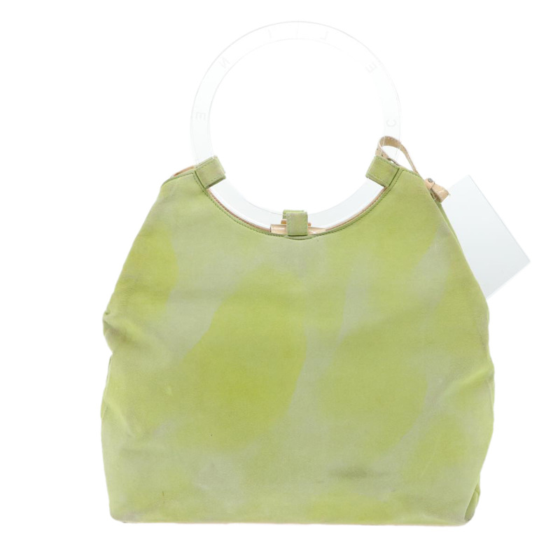 【日本直送】CELINE 手提包 絨面革 綠色 正品 53736V-1