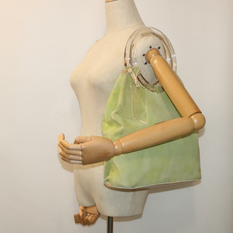 【日本直送】CELINE 手提包 絨面革 綠色 正品 53736V-30