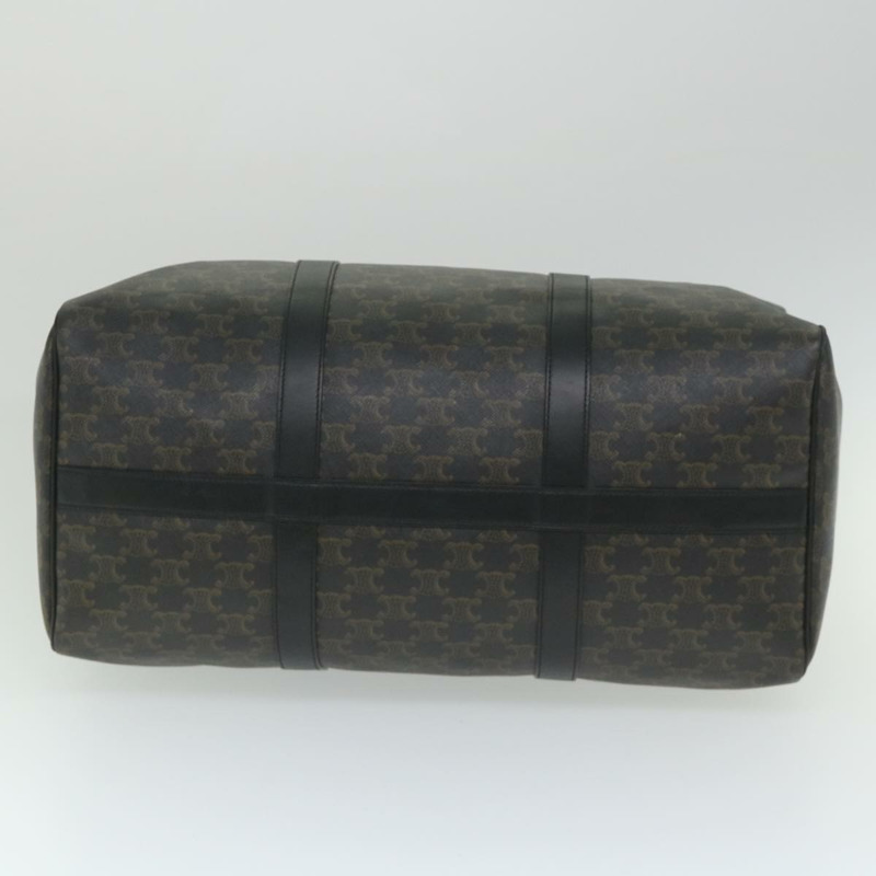 【日本直送】CELINE Triomphe帆布波士頓包 PVC皮革 兩用 黑色 Auth hk880V-4