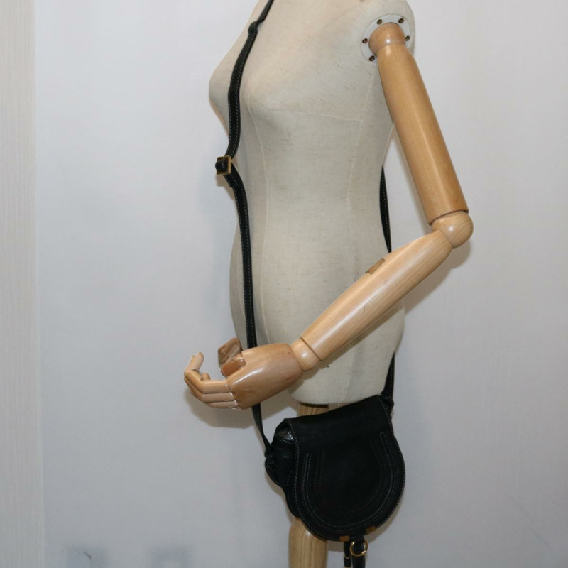 【日本直送】Chloe Mercy 肩背包 皮革 黑色 正品 am5457V-22