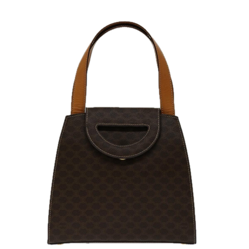 【日本直送】CELINE Macadam 帆布手袋 PVC 兩用款 棕色 正品 69000V-12