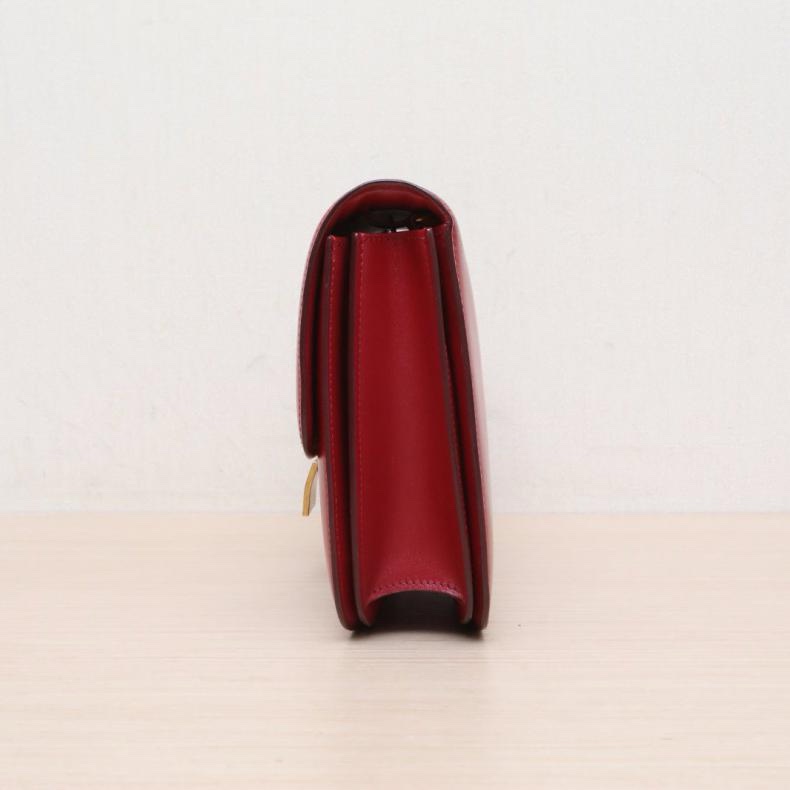 CELINE(思琳) Classic Box 中號 紅色 金扣-1
