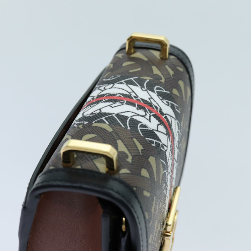 【日本直送】BURBERRY 單肩包 PVC 皮革 棕色 正品 70330AV-4