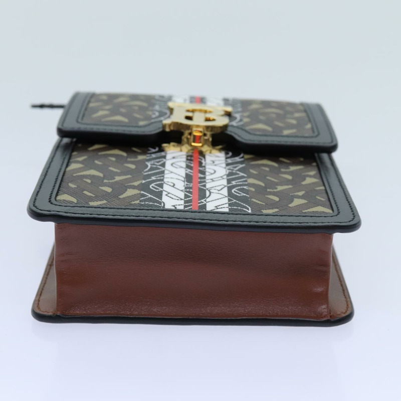 【日本直送】BURBERRY 單肩包 PVC 皮革 棕色 正品 70330AV-5