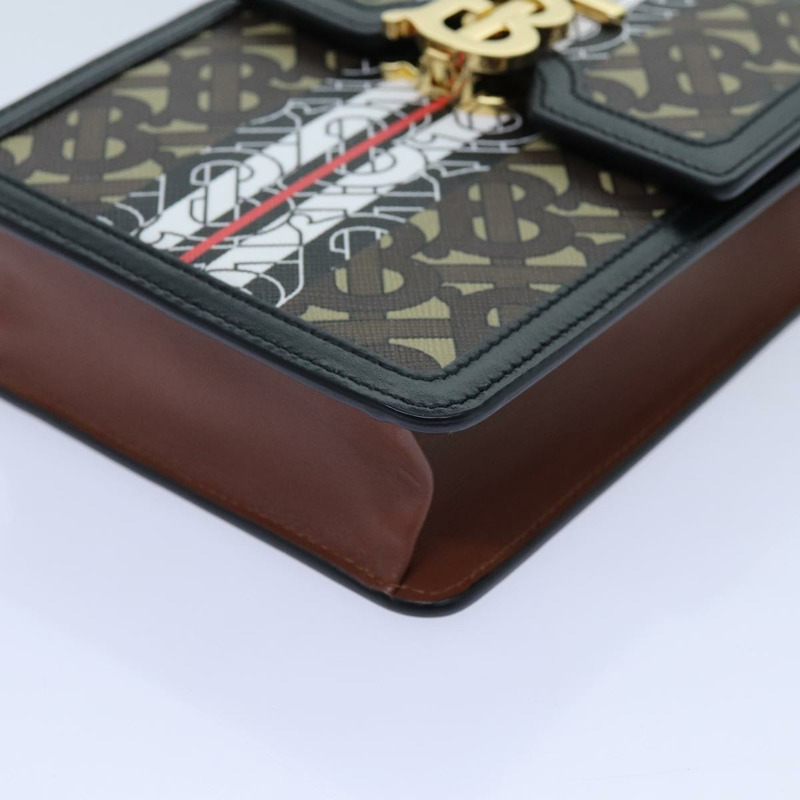 【日本直送】BURBERRY 單肩包 PVC 皮革 棕色 正品 70330AV-6