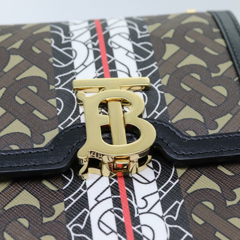 【日本直送】BURBERRY 單肩包 PVC 皮革 棕色 正品 70330AV-7