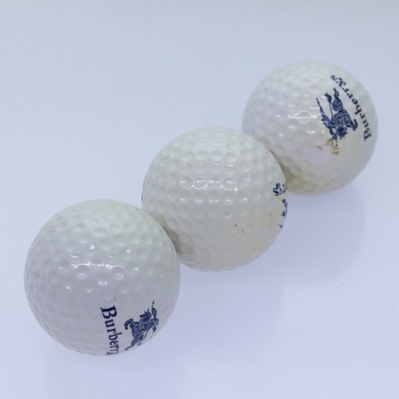 【日本直送】Burberrys Nova 格紋高爾夫球和高爾夫球盒 PVC 皮革米色正品 72040V-17