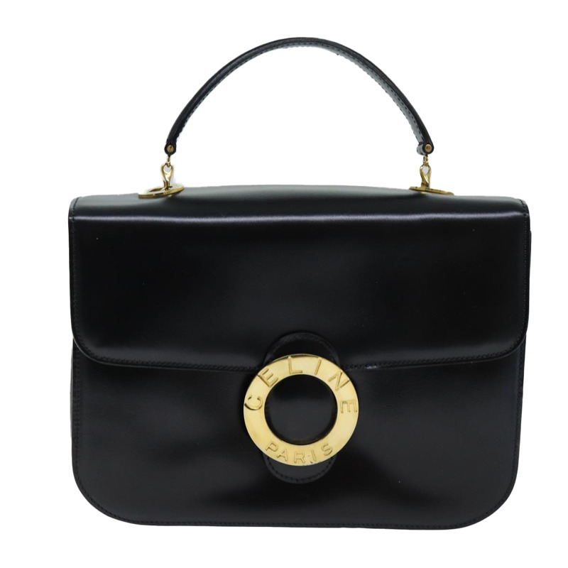 【日本直送】CELINE 手提包 皮革 2 向 黑色 正品 73008V-12