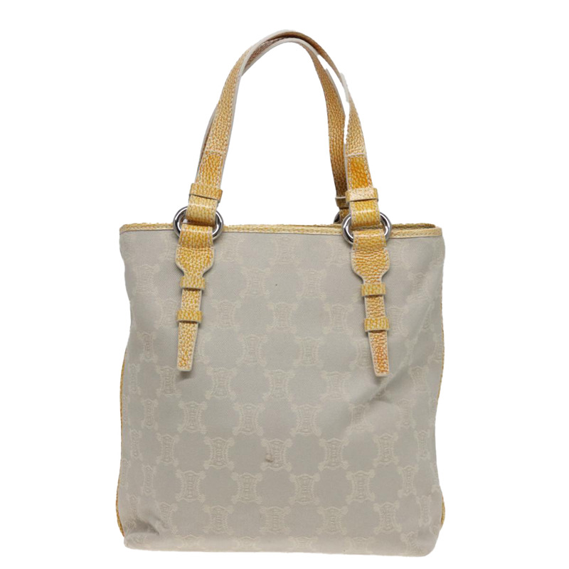 【日本直送】CELINE Macadam 帆布托特包 黃色 淺藍色 正品 bs15626V-1