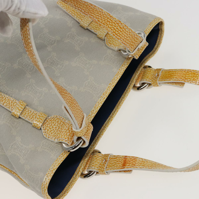 【日本直送】CELINE Macadam 帆布托特包 黃色 淺藍色 正品 bs15626V-5