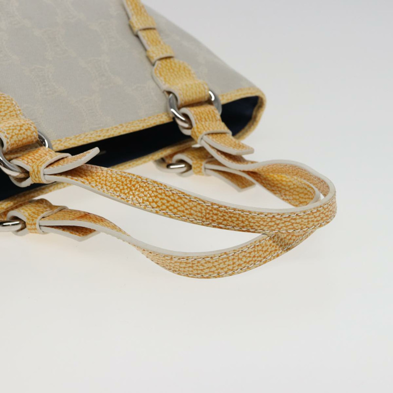 【日本直送】CELINE Macadam 帆布托特包 黃色 淺藍色 正品 bs15626V-6