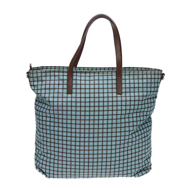 【日本直送】PRADA 尼龍雙肩手提包 淺藍色 B2600G 正品 80981V-1