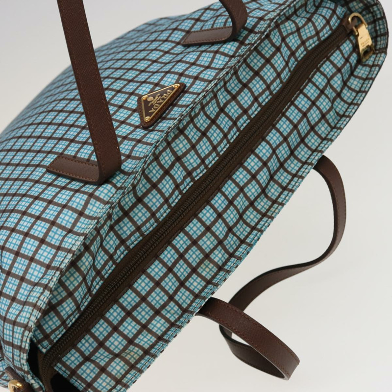 【日本直送】PRADA 尼龍雙肩手提包 淺藍色 B2600G 正品 80981V-5