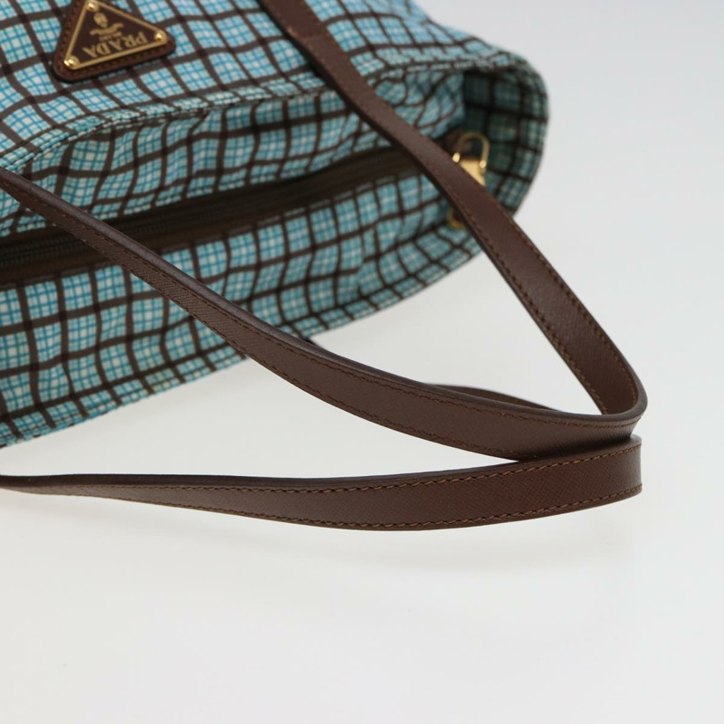 【日本直送】PRADA 尼龍雙肩手提包 淺藍色 B2600G 正品 80981V-6