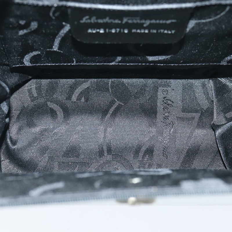 【日本直送】Salvatore Ferragamo Gancini 手提包 不鏽鋼 銀色 正品 81633AV-9