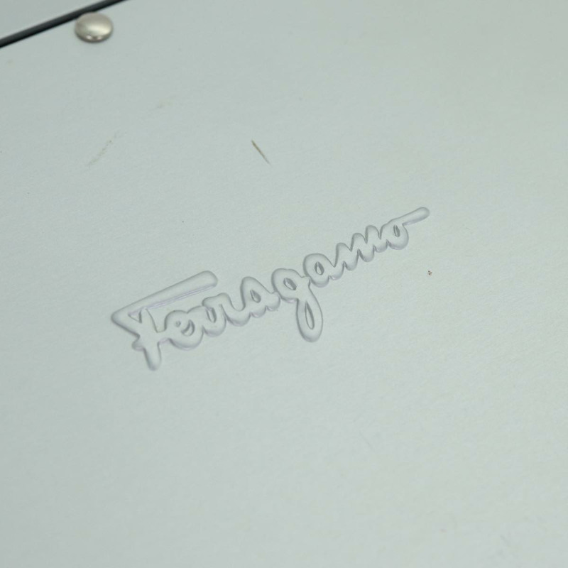 【日本直送】Salvatore Ferragamo Gancini 手提包 不鏽鋼 銀色 正品 81633AV-18