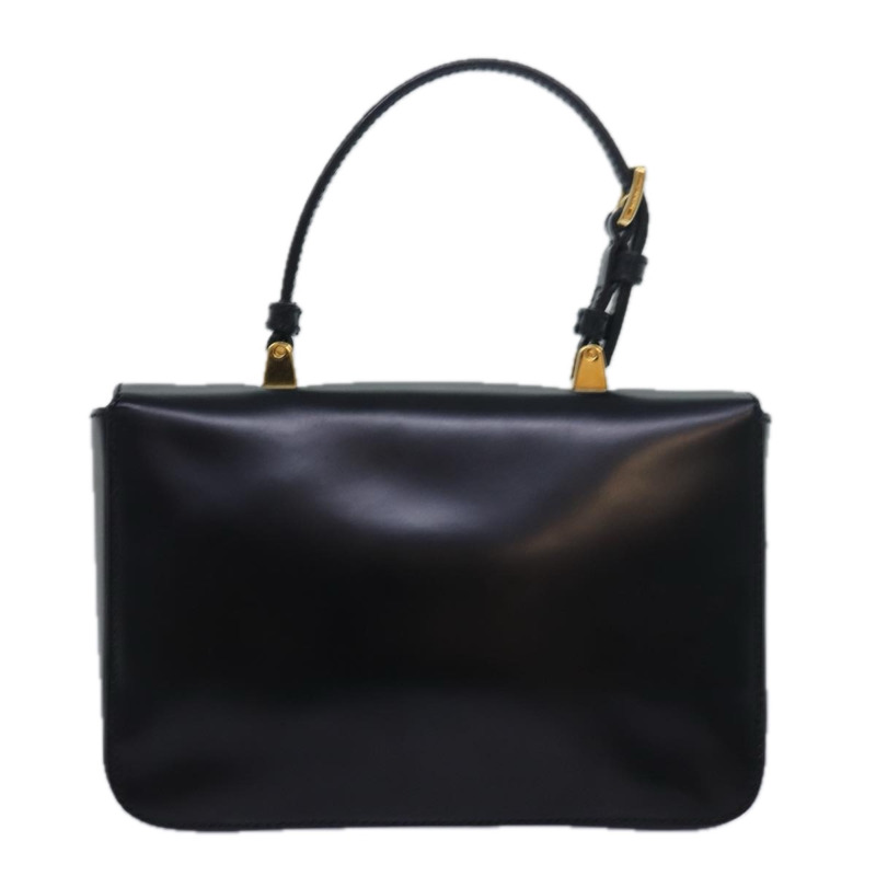 【日本直送】PRADA 緞帶手提包 漆皮 黑色 正品 am6589AV-1