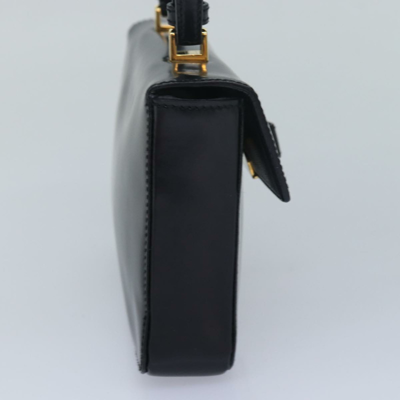 【日本直送】PRADA 緞帶手提包 漆皮 黑色 正品 am6589AV-2