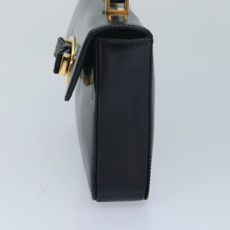 【日本直送】PRADA 緞帶手提包 漆皮 黑色 正品 am6589AV-3