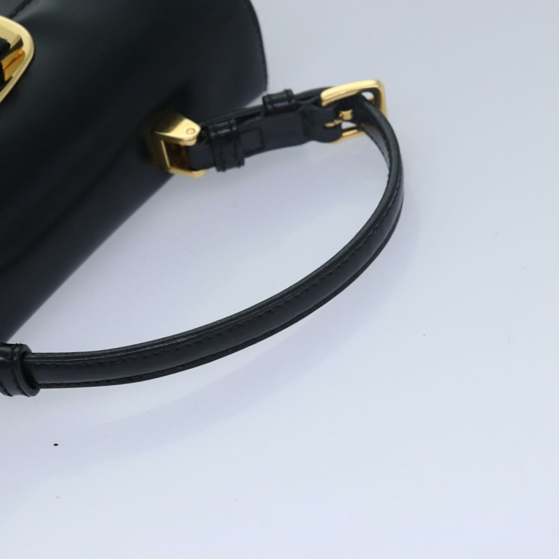 【日本直送】PRADA 緞帶手提包 漆皮 黑色 正品 am6589AV-6