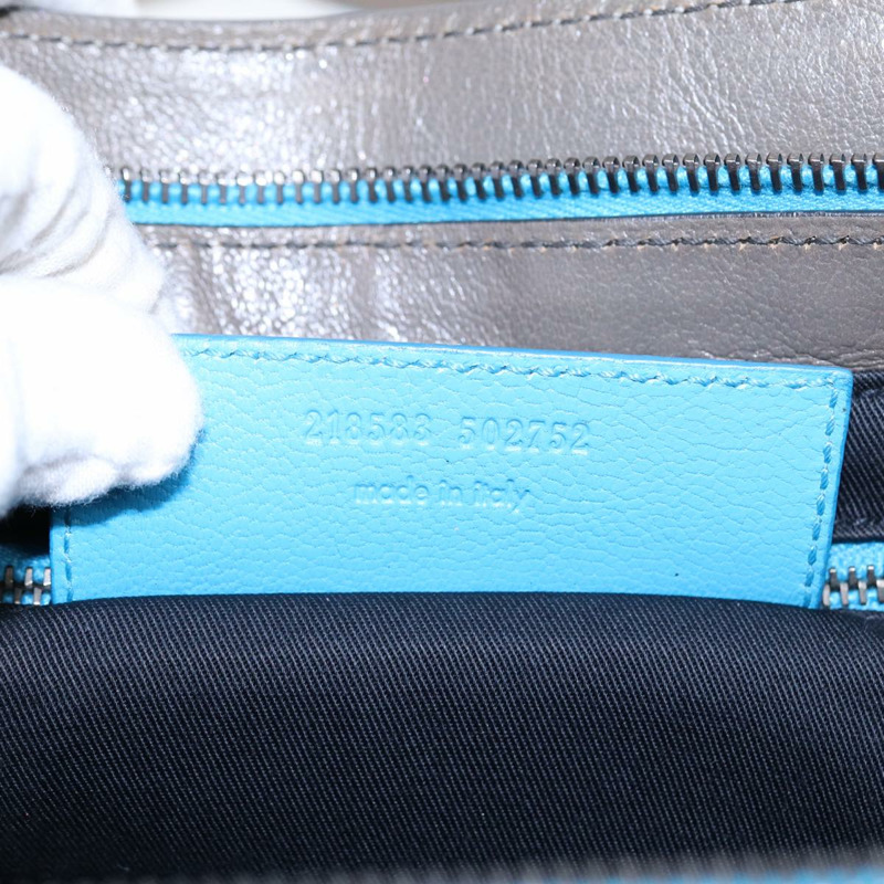 【日本直送】BALENCIAGA 旋轉鎖鏈單肩包皮革米色灰色銀色正品 am6814V-11