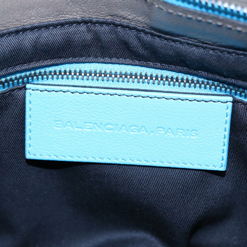【日本直送】BALENCIAGA 旋轉鎖鏈單肩包皮革米色灰色銀色正品 am6814V-17
